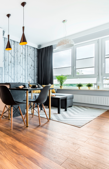 Muestra de pisos de madera